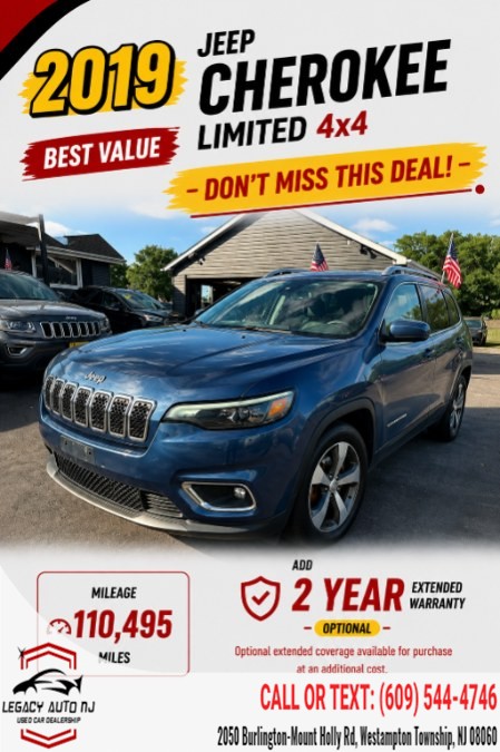 Used 2019 Jeep Cherokee in Westampton Township, New Jersey | Legacy Auto NJ. Westampton Township, New Jersey