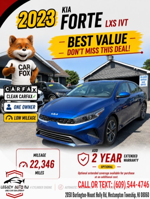 Used 2023 Kia Forte in Westampton Township, New Jersey | Legacy Auto NJ. Westampton Township, New Jersey