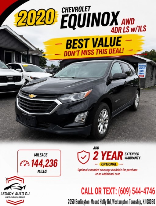Used 2020 Chevrolet Equinox in Westampton Township, New Jersey | Legacy Auto NJ. Westampton Township, New Jersey