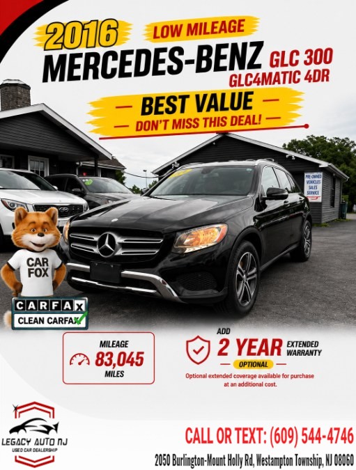 Used 2016 Mercedes-Benz GLC in Westampton Township, New Jersey | Legacy Auto NJ. Westampton Township, New Jersey