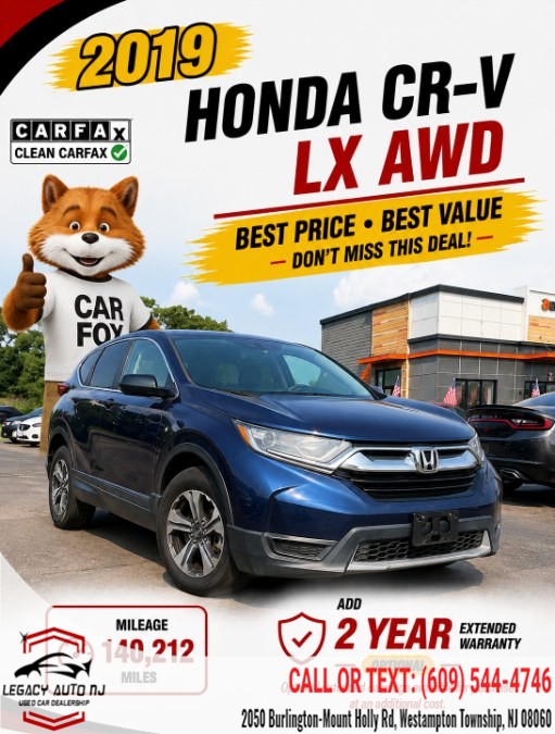 Used 2019 Honda CR-V in Westampton Township, New Jersey | Legacy Auto NJ. Westampton Township, New Jersey