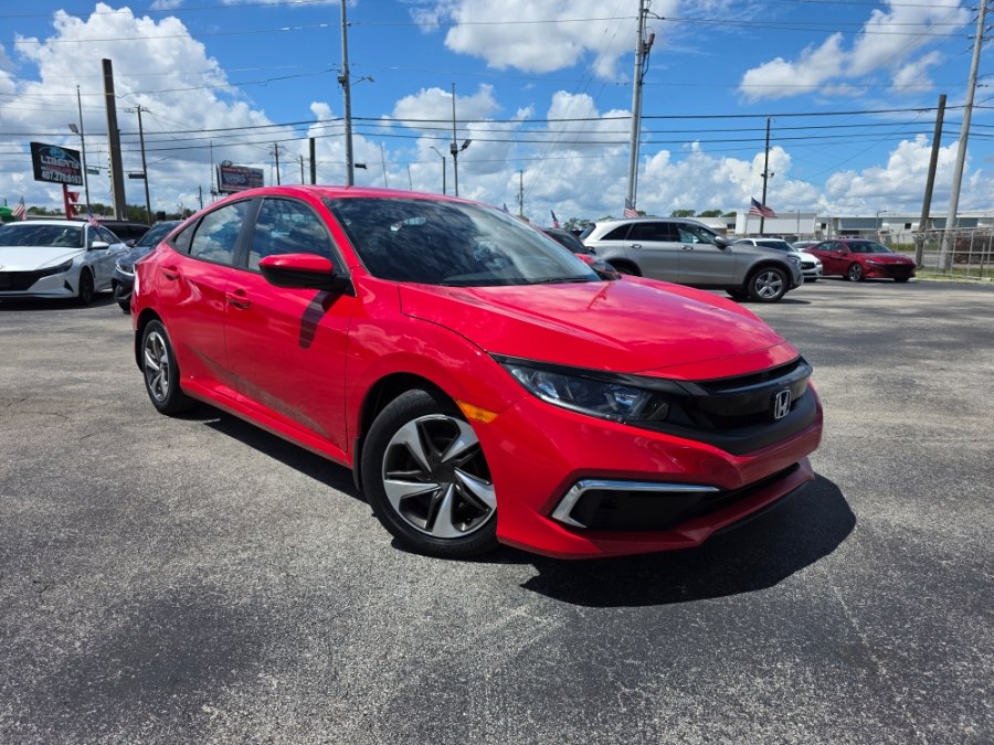 Rallye Red 2021 Honda Civic Sedan Front-Wheel Drive Automatic