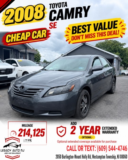 Used 2008 Toyota Camry in Westampton Township, New Jersey | Legacy Auto NJ. Westampton Township, New Jersey