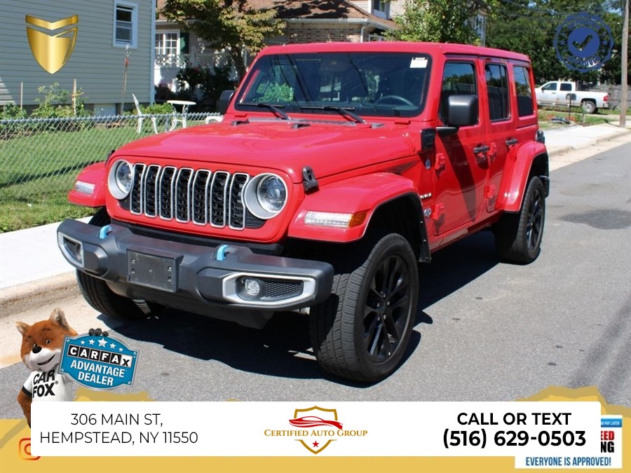 2024 Jeep Wrangler Sahara 4xe, available for sale in Hempstead, New York | Certified Auto Group. Hempstead, New York