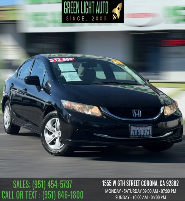 Used 2014 Honda Civic Sedan in Corona, California | Green Light Auto. Corona, California