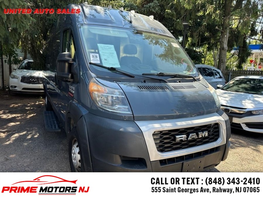 Used Ram ProMaster Cargo Van 3500 High Roof 159" WB EXT 2020 | Prime Motors NJ. RAHWAY, New Jersey