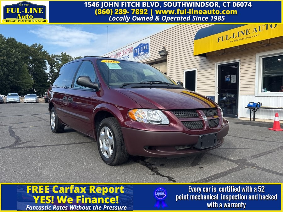 2002 Dodge Caravan 4dr SE 113" WB, available for sale in South Windsor , Connecticut | Ful-line Auto LLC. South Windsor , Connecticut