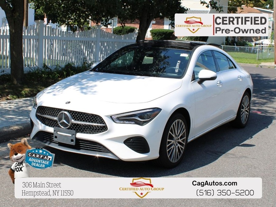 Polar White 2025 Mercedes-Benz CLA Coupe Front-Wheel Drive Automatic