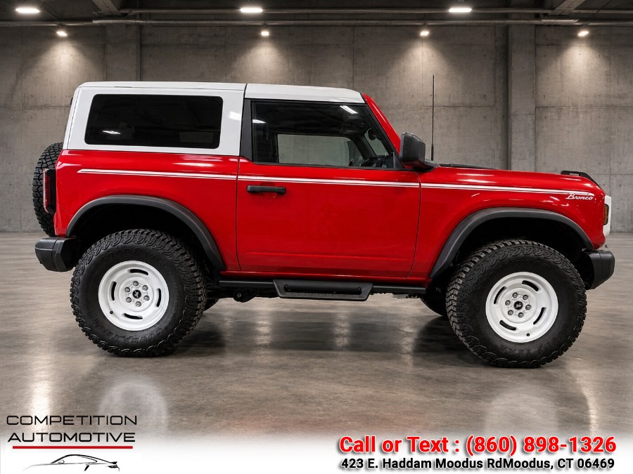 2024 Ford Bronco Heritage Edition 2 Door Advanced 4x4, available for sale in Moodus, Connecticut | Competition Automotive of CT LLC. Moodus, Connecticut