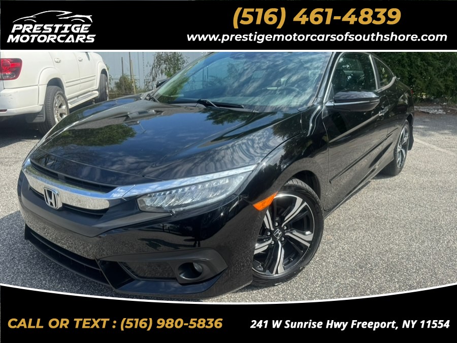 2016 Honda Civic Coupe 2dr CVT Touring, available for sale in Freeport, New York | Prestige Motor Cars. Freeport, New York