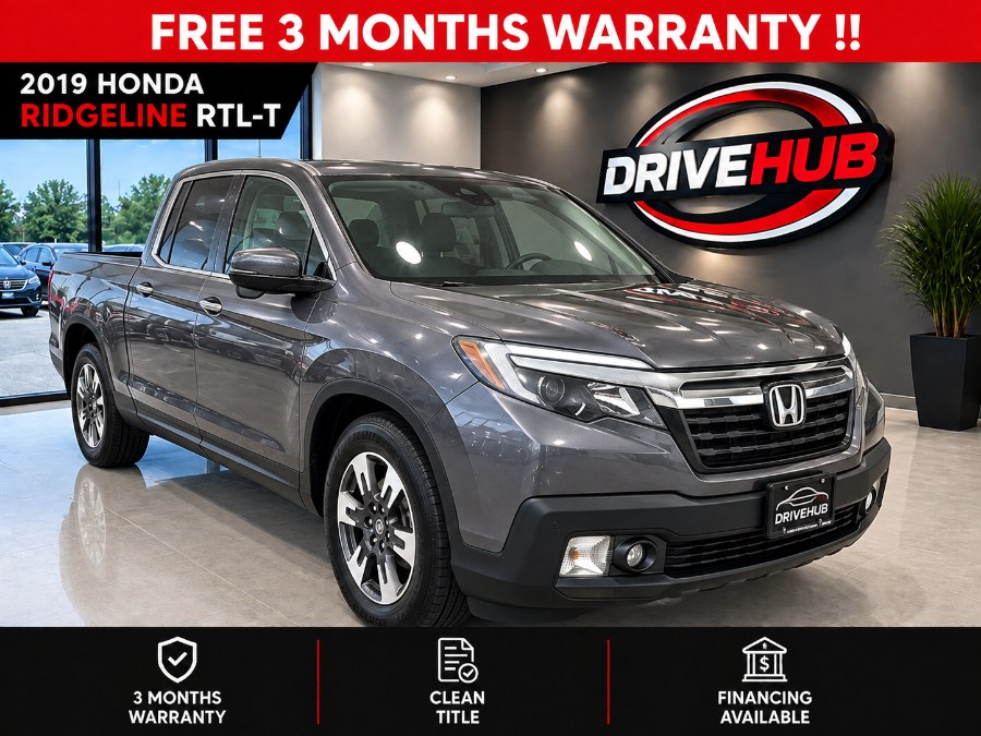 Gray (Modern Steel Metallic) 2019 Honda Ridgeline Pickup Truck All-Wheel Drive Automatic