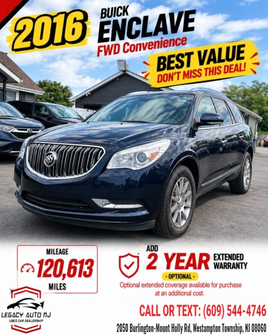 Used 2016 Buick Enclave in Westampton Township, New Jersey | Legacy Auto NJ. Westampton Township, New Jersey