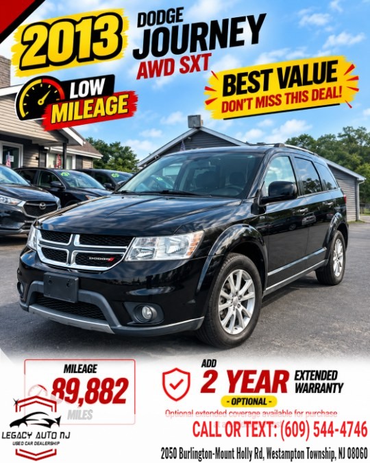 Used 2013 Dodge Journey in Westampton Township, New Jersey | Legacy Auto NJ. Westampton Township, New Jersey