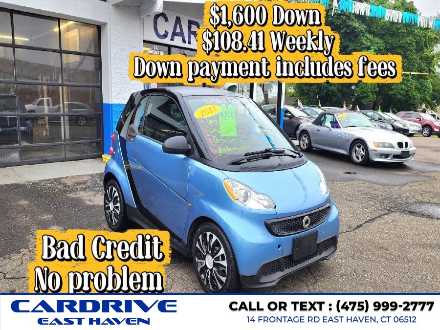 2013 Smart fortwo 2dr Cpe Pure, available for sale in East Haven, Connecticut | Cardrive Auto Group 5 LLC. East Haven, Connecticut