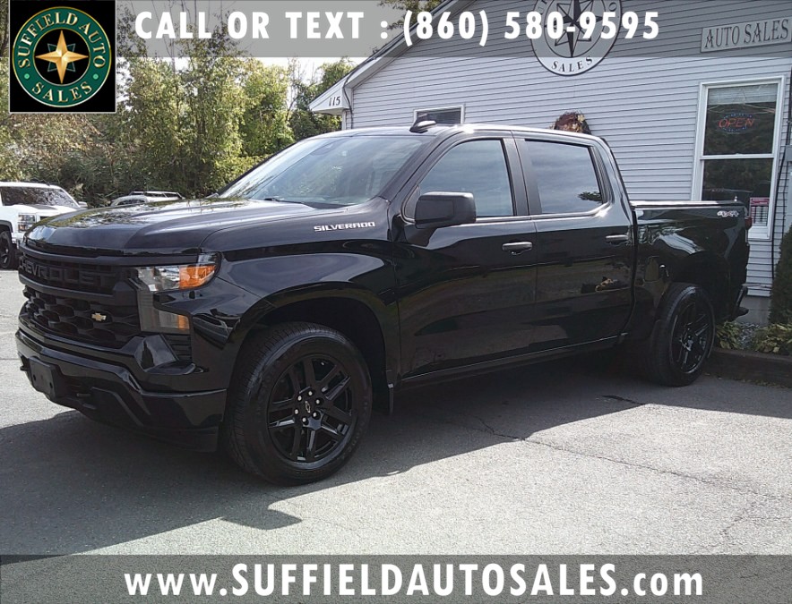 2022 Chevrolet Silverado 1500 4WD Crew Cab 147" Custom, available for sale in Suffield, Connecticut | Suffield Auto LLC. Suffield, Connecticut