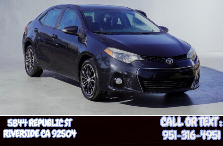 2016 Toyota Corolla SPORT (ONE OWNER) 4dr Sdn S Premium (BLACK LEATHER INTERIOR), available for sale in Riverside, California | Big Timin Motors LLC. Riverside, California