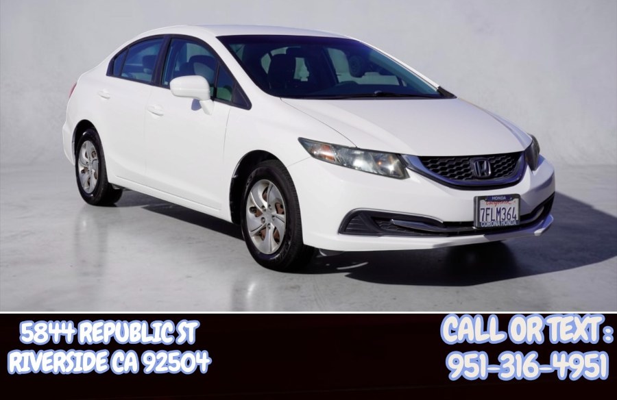 2014 Honda Civic Sedan 4dr  LX, available for sale in Riverside, California | Big Timin Motors LLC. Riverside, California