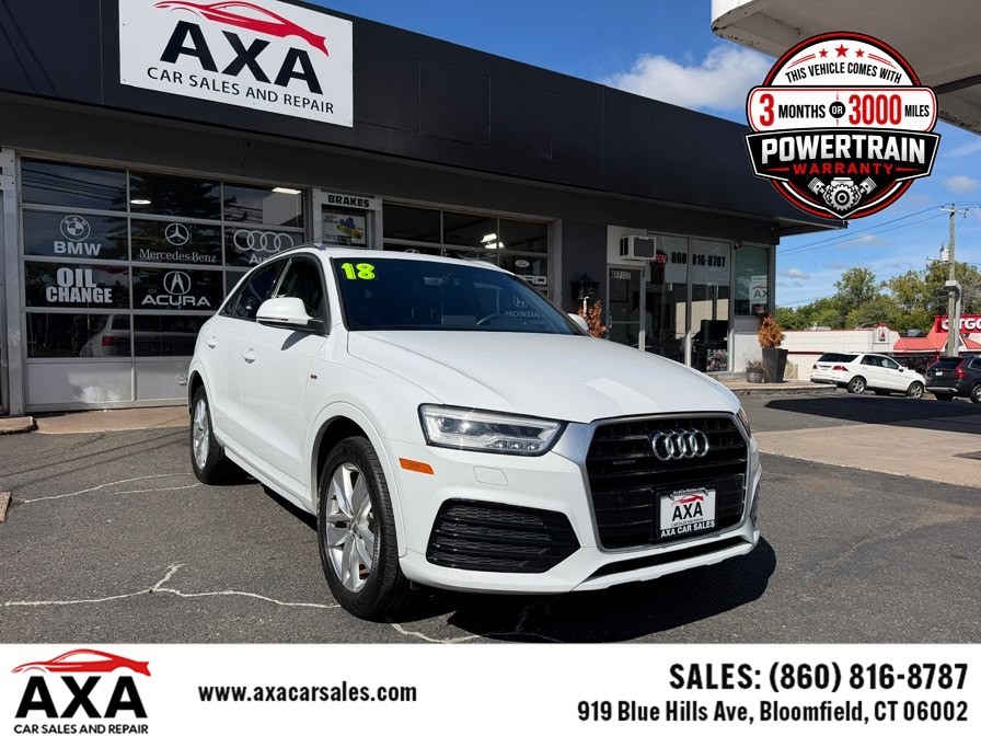 2018 Audi Q3 2.0 TFSI Premium Plus quattro AWD, available for sale in Bloomfield, Connecticut | AXA Car Sales and Repair LLC. Bloomfield, Connecticut