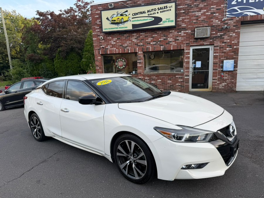 2016 Nissan Maxima 4dr Sdn 3.5 SR, available for sale in New Britain, Connecticut | Central Auto Sales & Service. New Britain, Connecticut