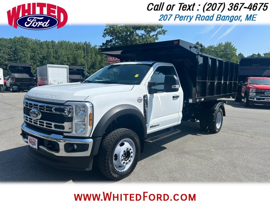 2025 Ford Super Duty F-550 DRW XL 4WD Reg Cab 169" WB 12' S&H Landscape Dump Body, available for sale in Bangor, Maine | Whited Ford. Bangor, Maine