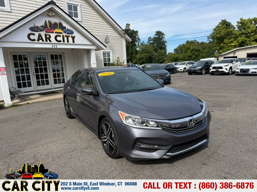 2016 Honda Accord Sedan 4dr I4 CVT Sport, available for sale in East Windsor, Connecticut | Car City LLC. East Windsor, Connecticut