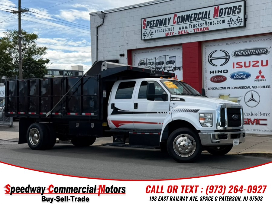 2017 Ford Super Duty F-650 Straight Frame Gas 14FT PJ'S DUMP TRUCK / CREW CAB, available for sale in Paterson, New Jersey | Speedway Commercial Motors LLC. Paterson, New Jersey