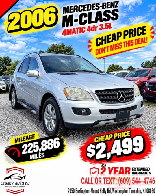 Used 2006 Mercedes-Benz M-Class in Westampton Township, New Jersey | Legacy Auto NJ. Westampton Township, New Jersey