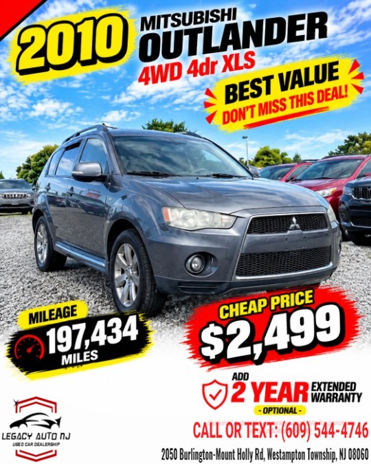Used 2010 Mitsubishi Outlander in Westampton Township, New Jersey | Legacy Auto NJ. Westampton Township, New Jersey