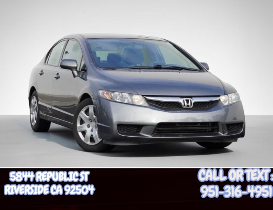 2009 Honda Civic Sdn LX (ONE OWNER) 4dr Auto LX, available for sale in Riverside, California | Big Timin Motors LLC. Riverside, California
