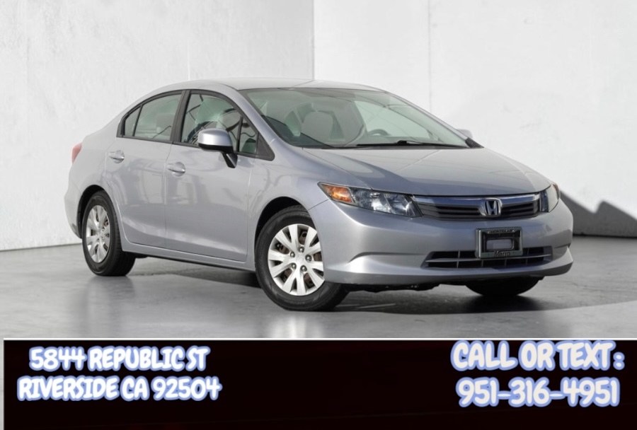 2012 Honda Civic Sdn LX 4dr Auto LX, available for sale in Riverside, California | Big Timin Motors LLC. Riverside, California