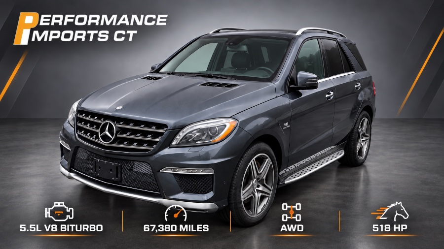 2012 Mercedes-Benz M-Class 4MATIC 4dr ML 63 AMG, available for sale in Danbury, Connecticut | Performance Imports. Danbury, Connecticut