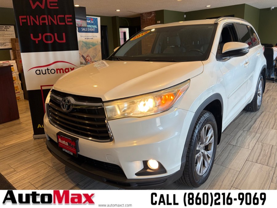 2015 Toyota Highlander AWD 4dr V6 XLE (Natl), available for sale in West Hartford, Connecticut | AutoMax. West Hartford, Connecticut