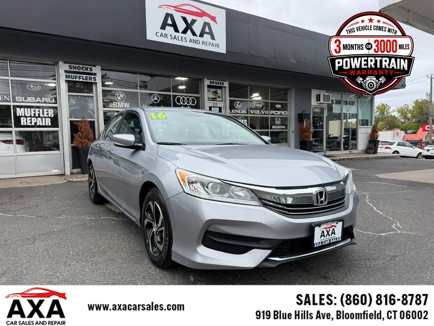 2016 Honda Accord Sedan 4dr I4 CVT LX, available for sale in Bloomfield, Connecticut | AXA Car Sales and Repair LLC. Bloomfield, Connecticut