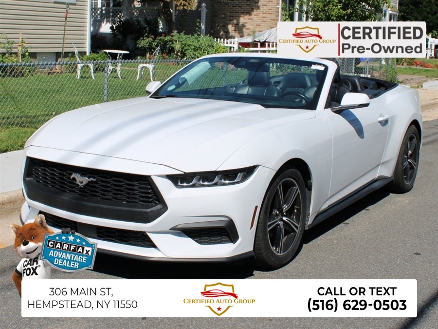 2024 Ford Mustang EcoBoost Premium, available for sale in Hempstead, New York | Certified Auto Group. Hempstead, New York