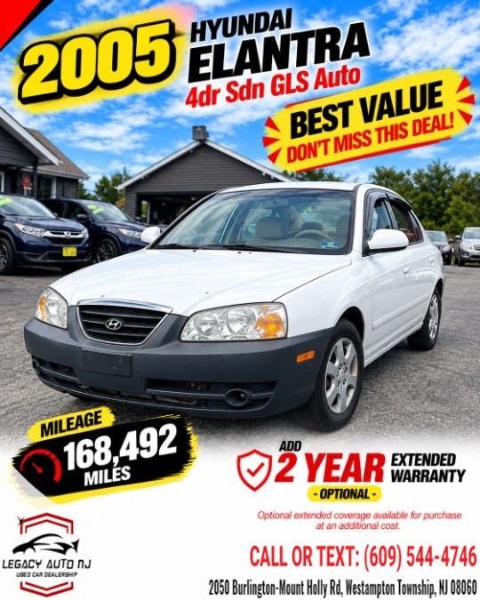 Used 2005 Hyundai Elantra in Westampton Township, New Jersey | Legacy Auto NJ. Westampton Township, New Jersey