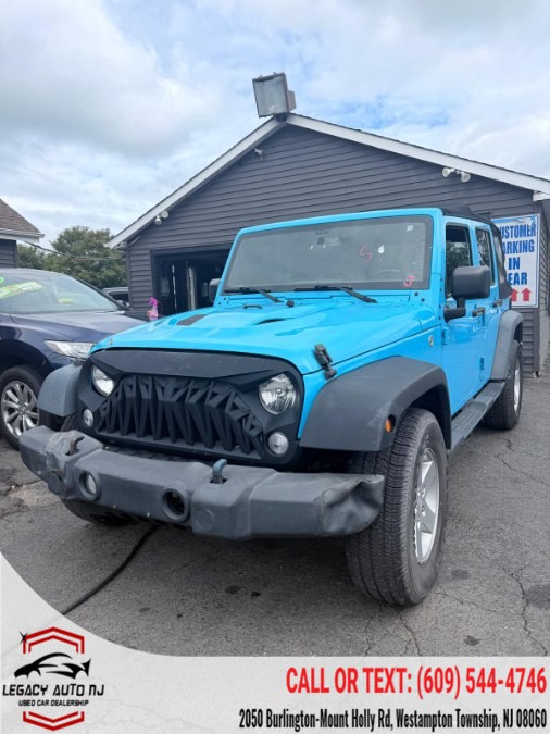 2017 Jeep Wrangler Unlimited Sport 4x4, available for sale in Westampton Township, New Jersey | Legacy Auto NJ. Westampton Township, New Jersey