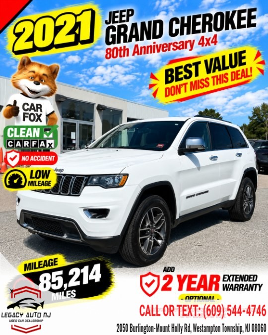 Used 2021 Jeep Grand Cherokee in Westampton Township, New Jersey | Legacy Auto NJ. Westampton Township, New Jersey