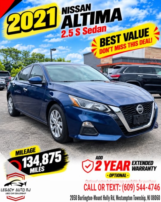 Used 2021 Nissan Altima in Westampton Township, New Jersey | Legacy Auto NJ. Westampton Township, New Jersey