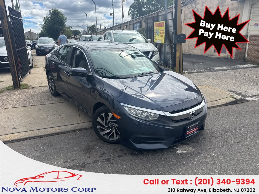2016 Honda Civic Sedan 4dr CVT EX, available for sale in Elizabeth, New Jersey | Nova Motors Corp. Elizabeth, New Jersey