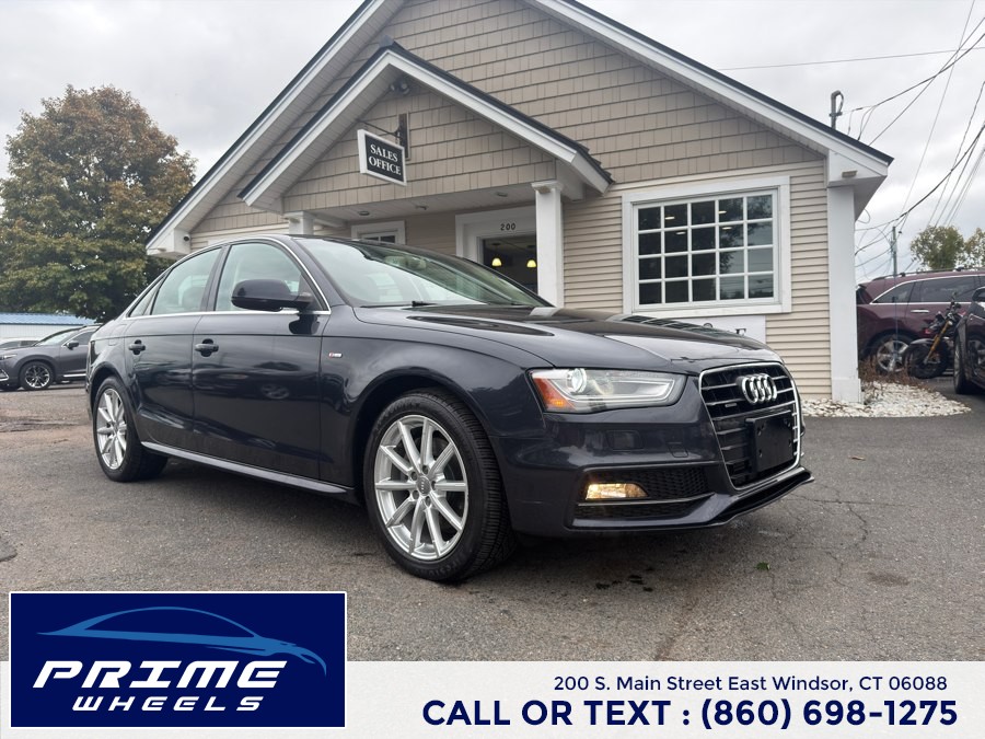 2015 Audi A4 4dr Sdn Auto quattro 2.0T Premium Plus, available for sale in East Windsor, Connecticut | Prime Wheels. East Windsor, Connecticut
