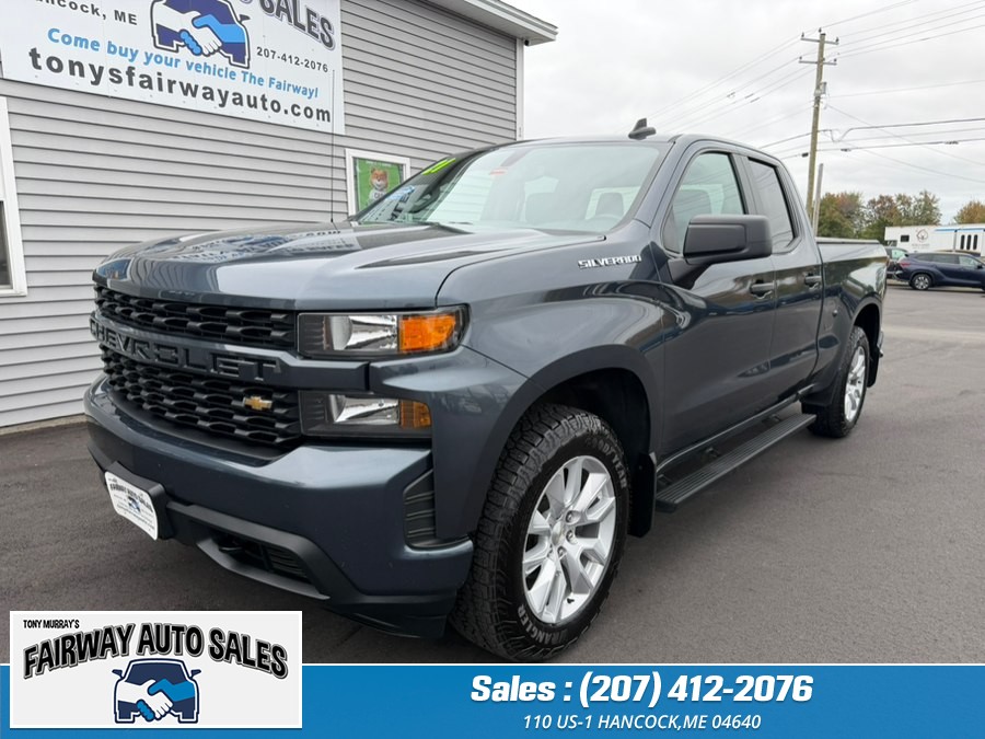 2021 Chevrolet Silverado 1500 4WD Double Cab 147" Custom, available for sale in Hancock, Maine | Fairway Auto Sales. Hancock, Maine