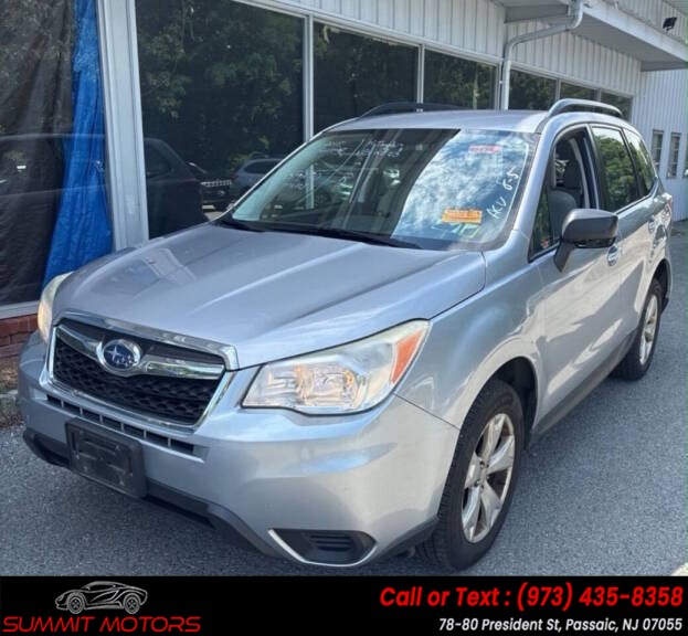 Used Subaru Forester 4dr CVT 2.5i PZEV 2015 | Summit Motors LLC. Passaic, New Jersey