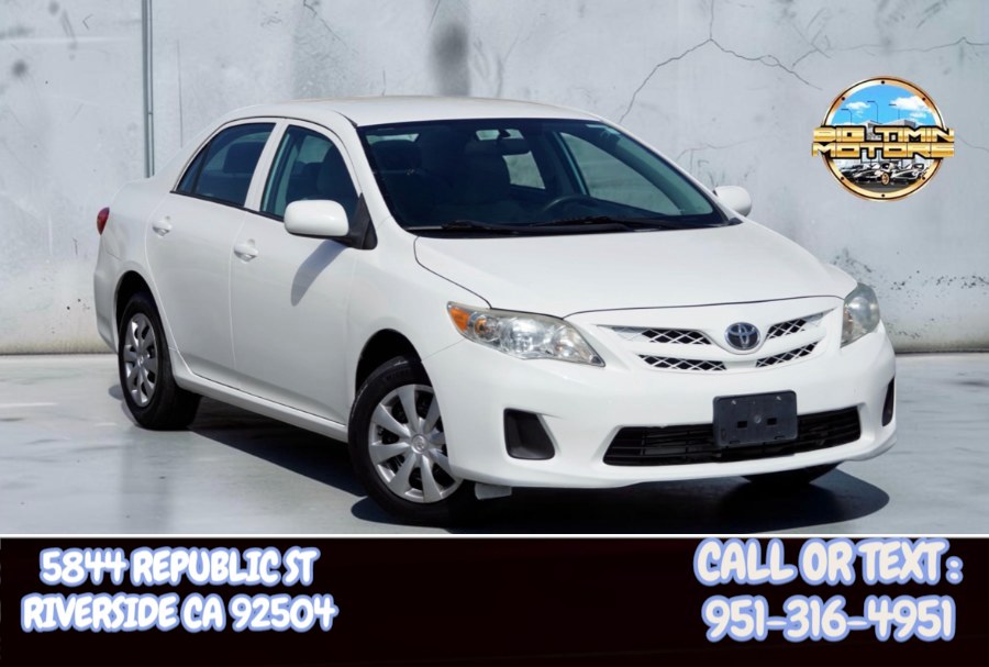 2012 Toyota Corolla LE 4dr Sdn Auto LE, available for sale in Riverside, California | Big Timin Motors LLC. Riverside, California