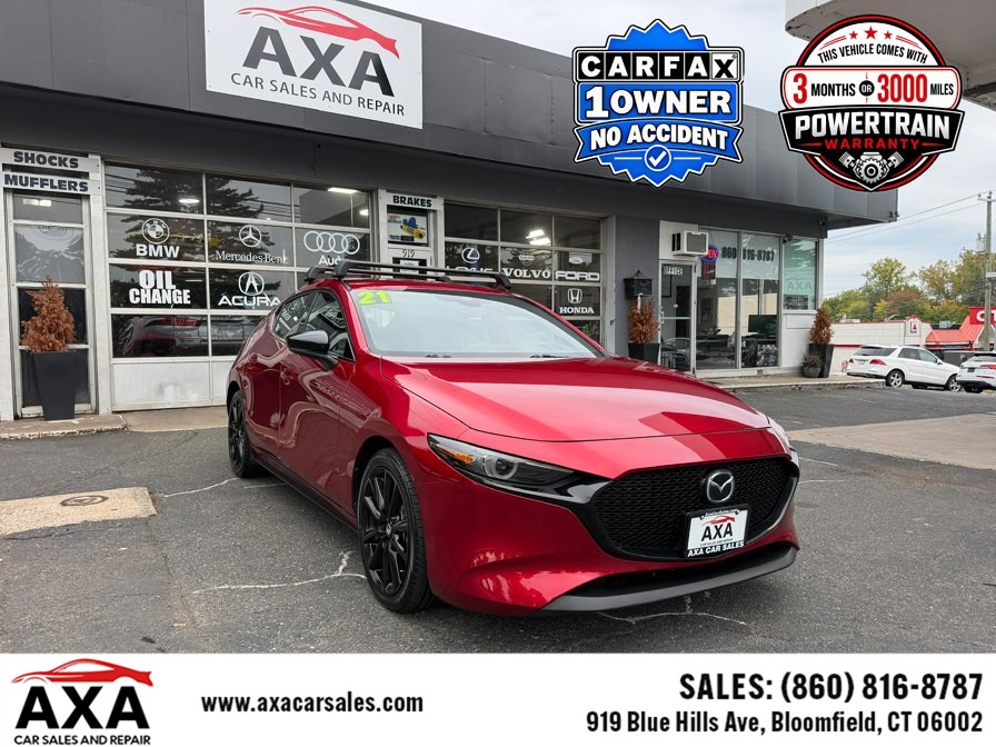 2021 Mazda Mazda3 Hatchback 2.5 Turbo Auto AWD, available for sale in Bloomfield, Connecticut | AXA Car Sales and Repair LLC. Bloomfield, Connecticut