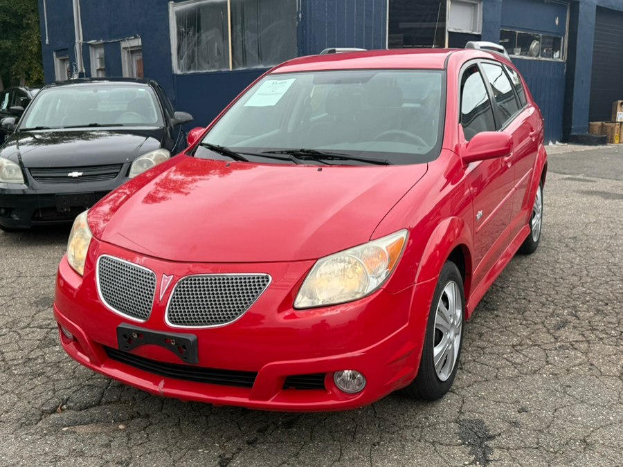 Red 2006 Pontiac Vibe Hatchback Front-Wheel Drive Automatic