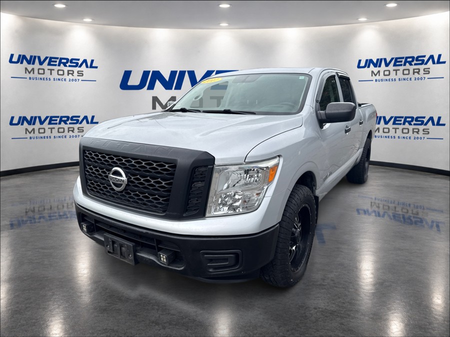 Brilliant Silver 2017 Nissan Titan Pickup Truck Four-Wheel Drive Automatic