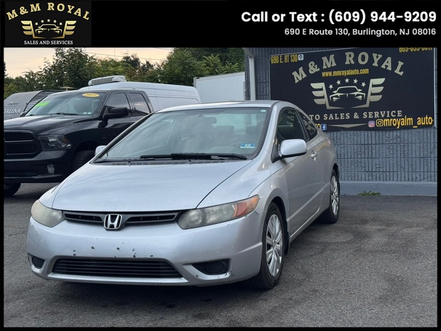 2008 Honda Civic Cpe 2dr Auto LX, available for sale in Burlington, New Jersey | M&M Royal Auto Inc. Burlington, New Jersey