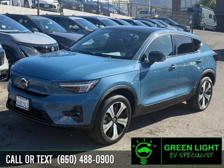 Fjord Blue Metallic 2023 Volvo C40 Recharge SUV / Crossover All-Wheel Drive Automatic