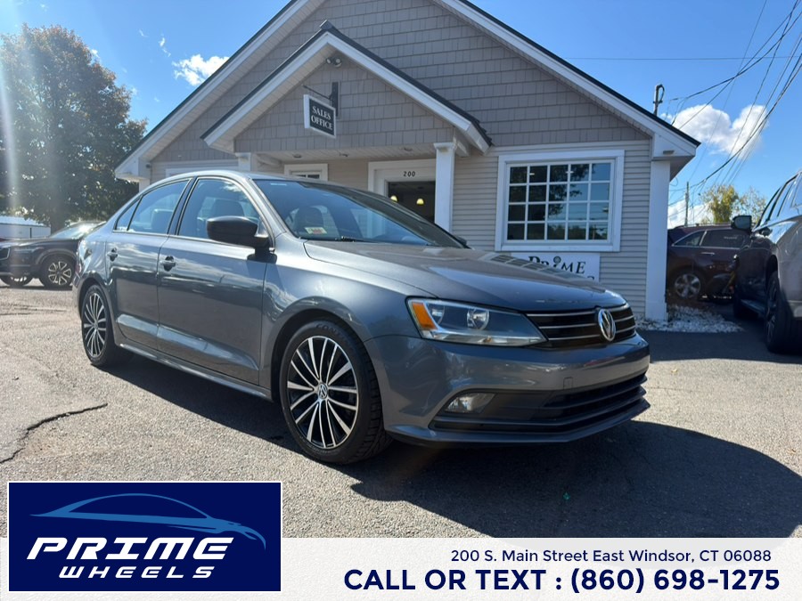 2016 Volkswagen Jetta Sedan 4dr Auto 1.8T Sport PZEV, available for sale in East Windsor, Connecticut | Prime Wheels. East Windsor, Connecticut