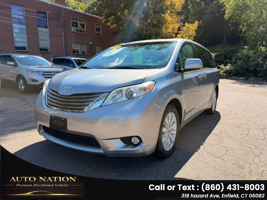 2011 Toyota Sienna 5dr 7-Pass Van V6 XLE AWD, available for sale in Enfield, Connecticut | Auto Nation LLC. Enfield, Connecticut